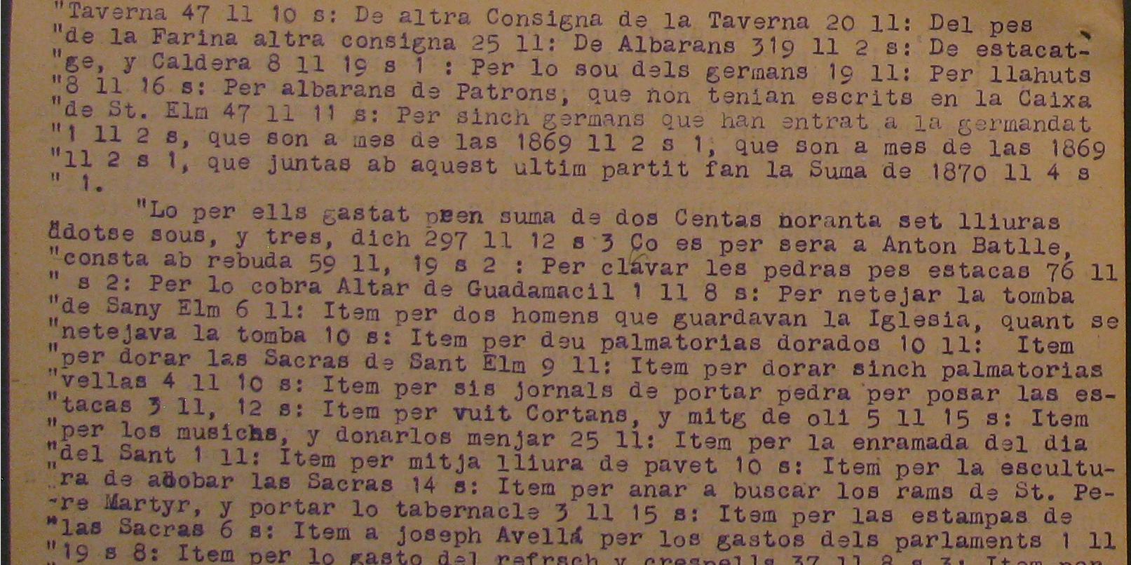 Els papers de Mn. Pau Farret, les confraries sitgetanes i "lo ball de bastons"