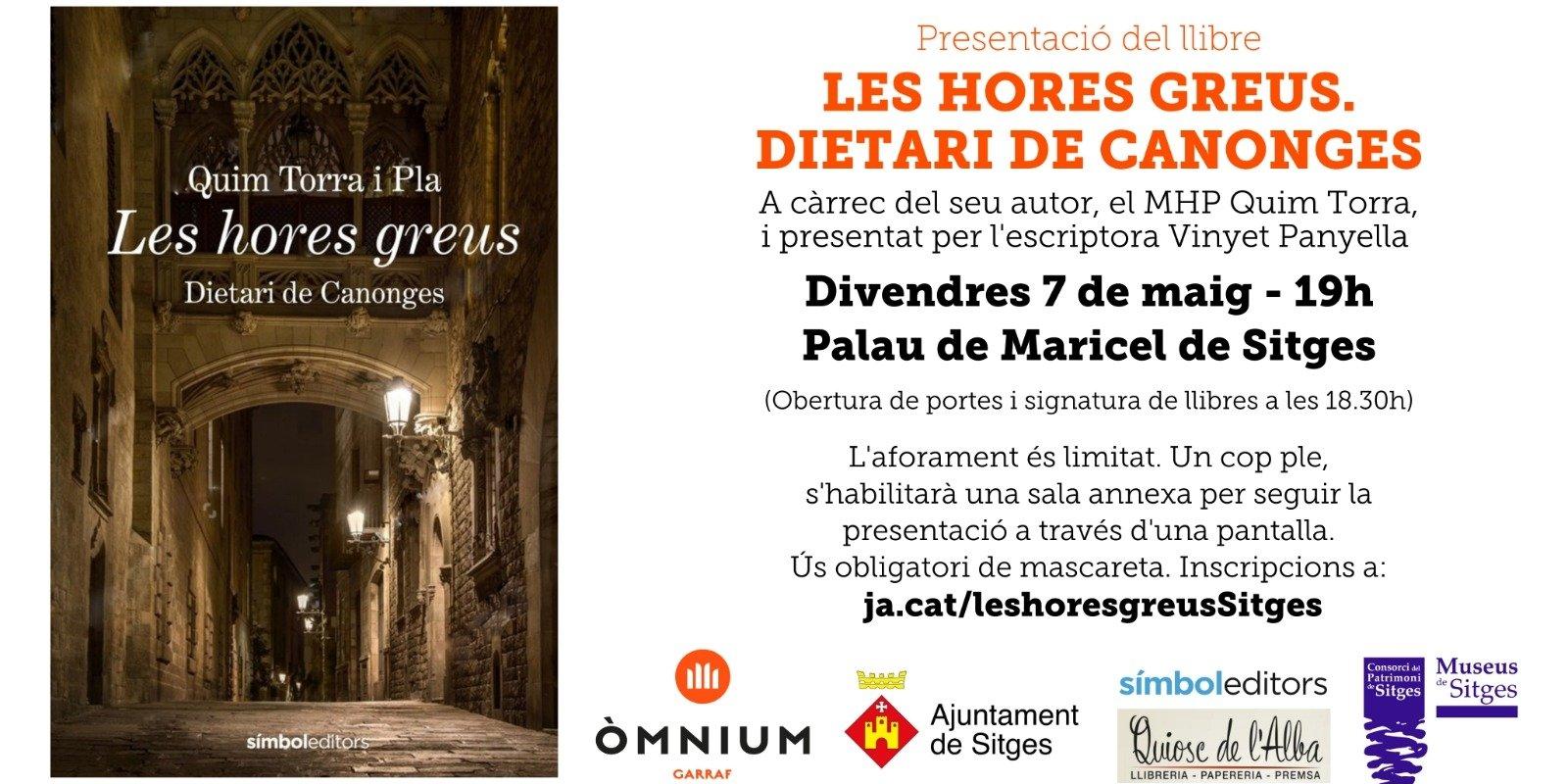 Presentació de 'Les hores greus', a càrrec del president Quim Torra