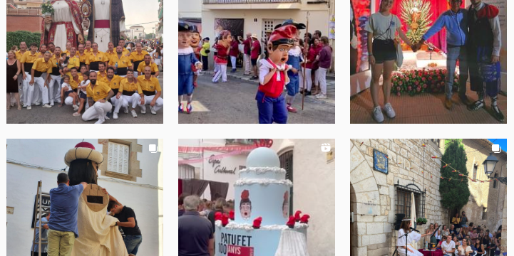 Exposició de fotografies del 10è concurs fotogràfic de Festa Major a Instagram