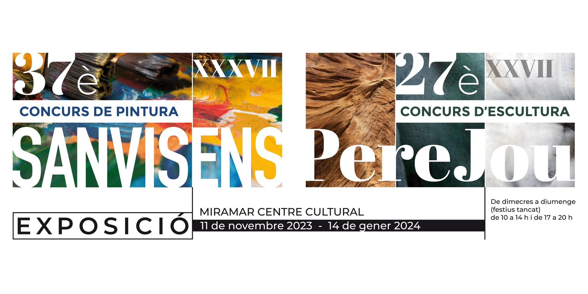 Exposició XXXVII Concurs de Pintura Sanvisens i XXVII d’escultura Pere Jou   