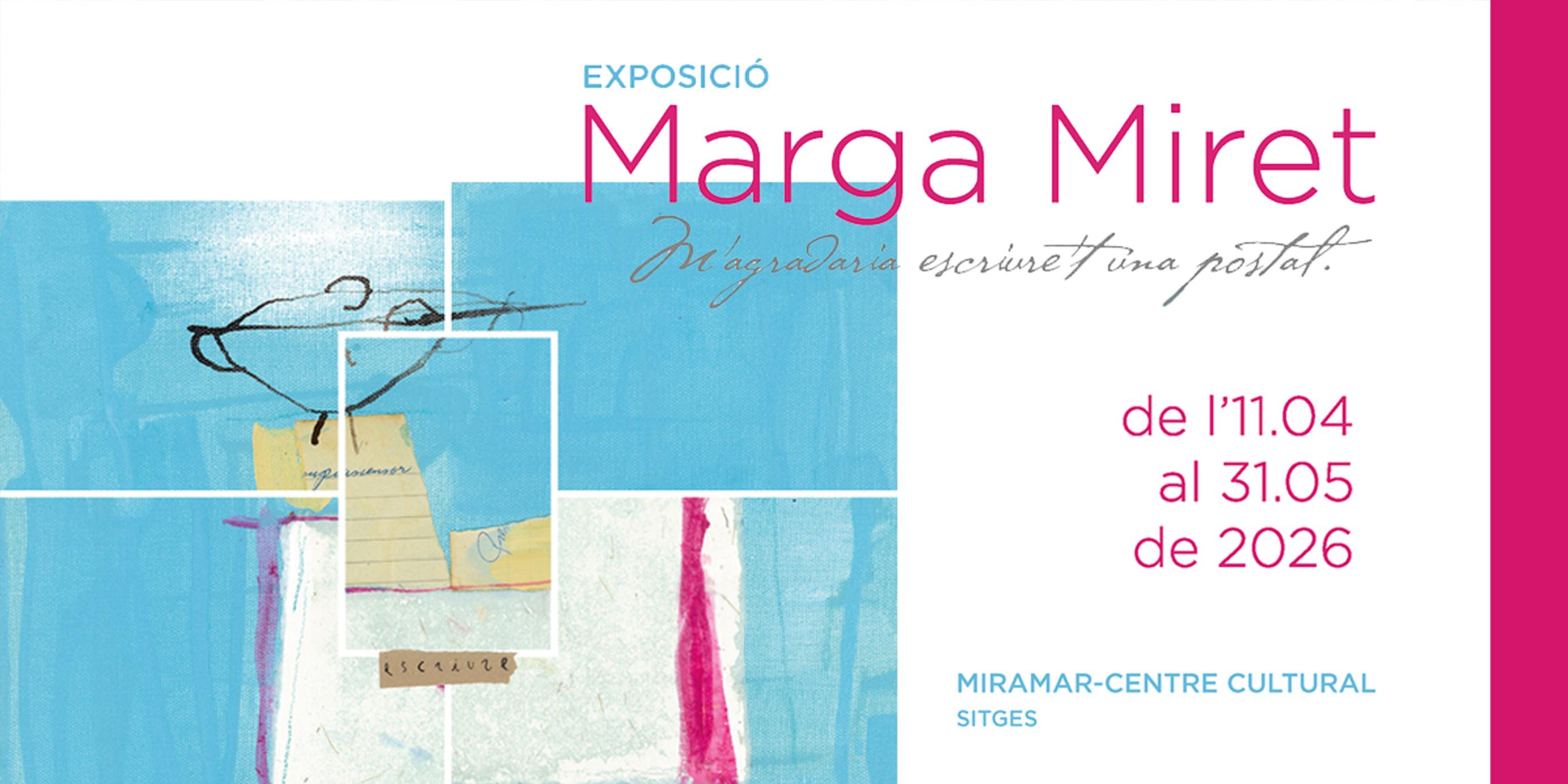  Marga Miret recorda la seva infància a Sitges en una exposició d’art abstracte i intimista
